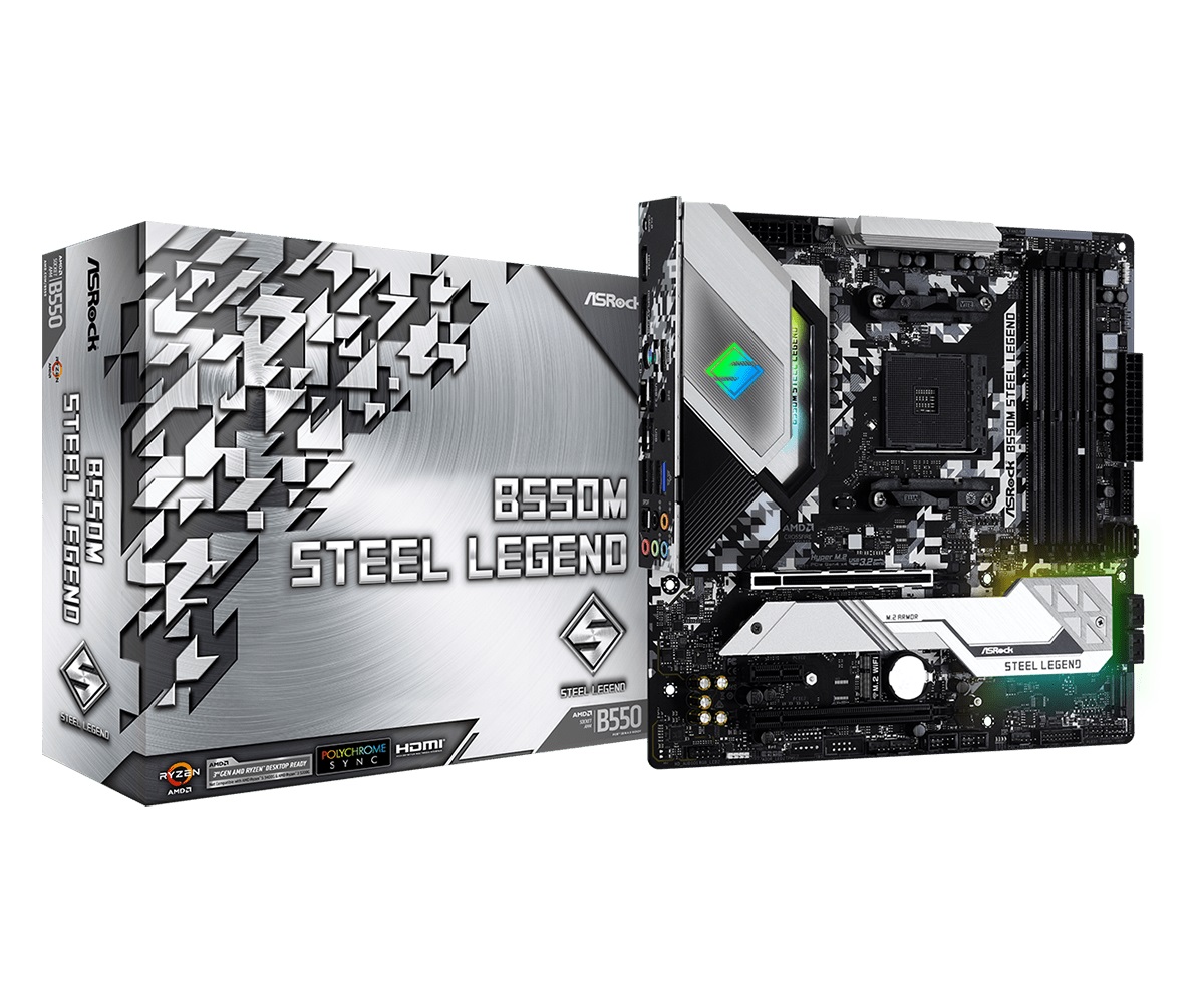 Материнська плата ASRock B550M Steel Legend Socket AM4